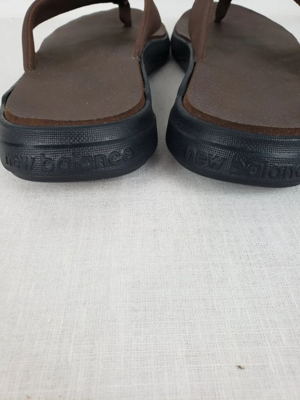 New Balance 340 Flip Flop Sandals Brown Post Toe Thong Comfort Mens 12